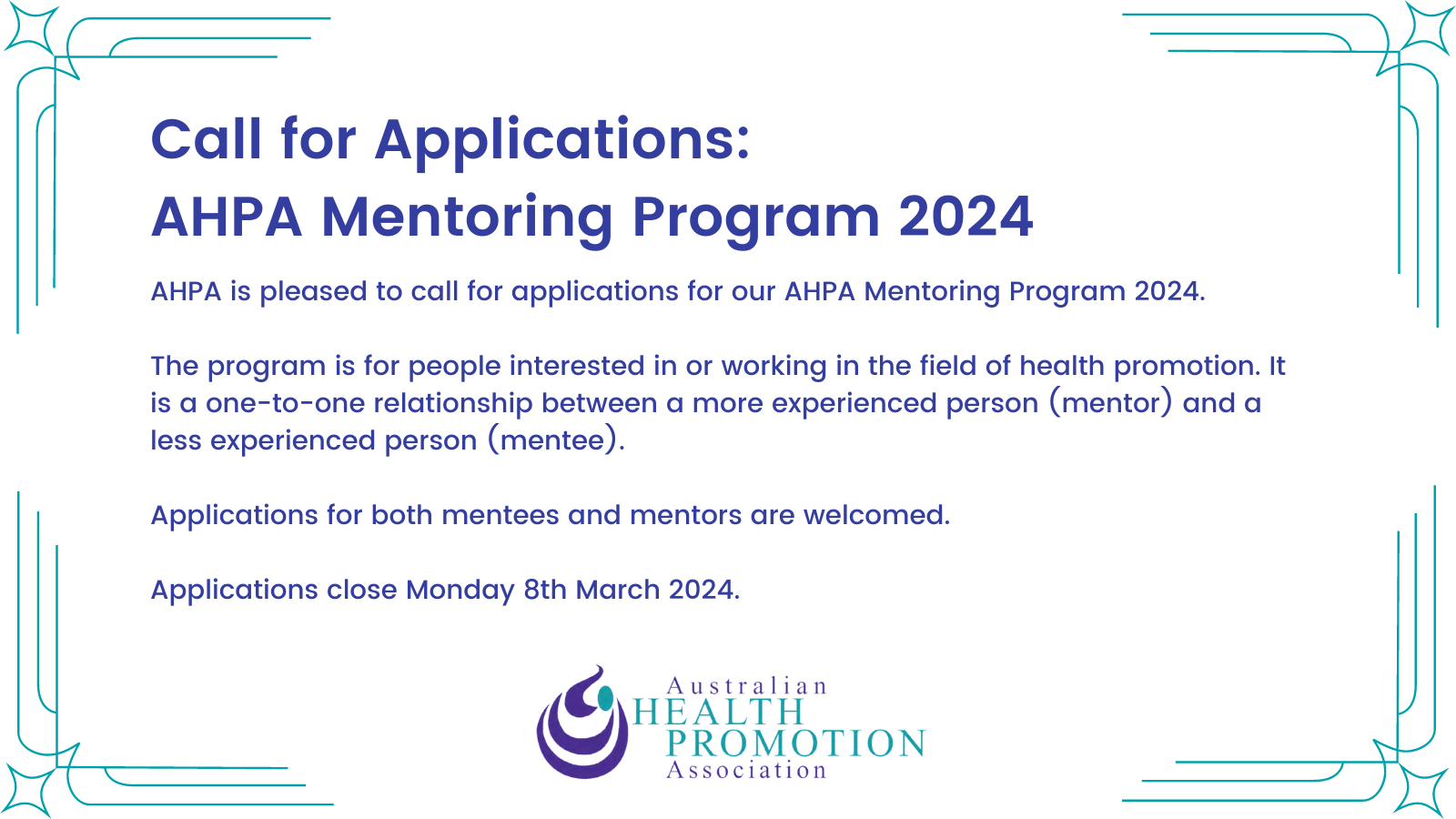 AHPA Mentoring Program